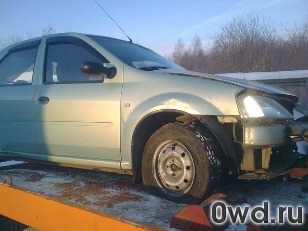 Битый автомобиль Renault Logan